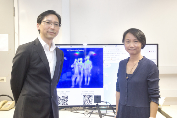 (From left) Dr. Kenneth K.Y. Wong and Dr. Loretta Y.K. Choi from the Department of Computer Science of the University of Hong Kong